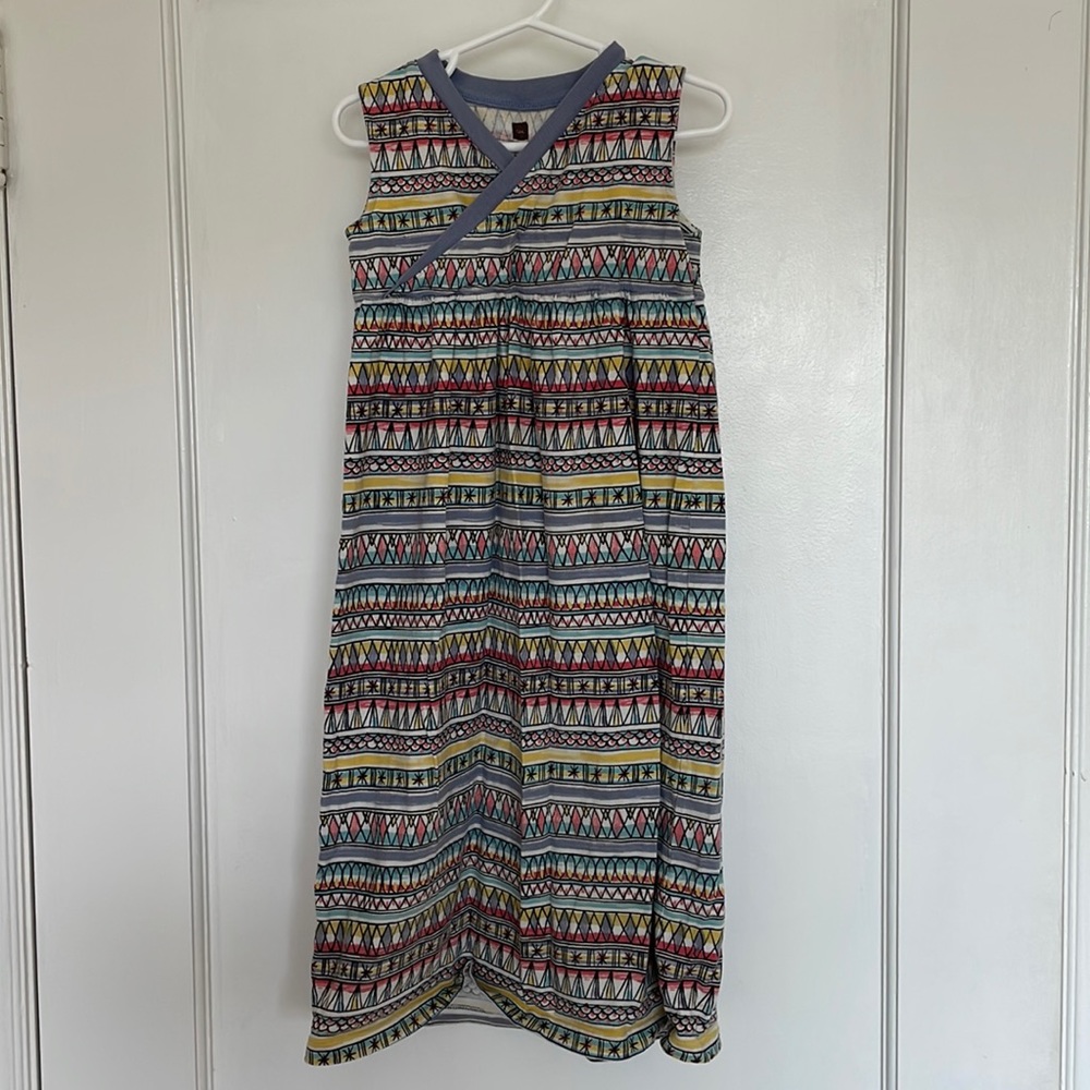 Sleeveless geometric dress - Tea Collection